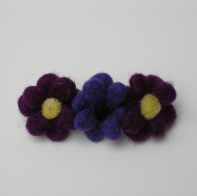 PurpleFlowerBarrette