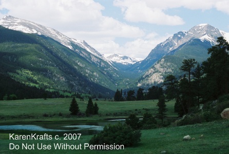 Sheep Lake and Mountains