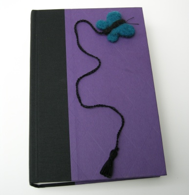 BlueButterflyBlackBookmark